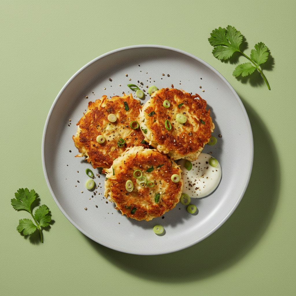 Quick Grated Chicken Fritters