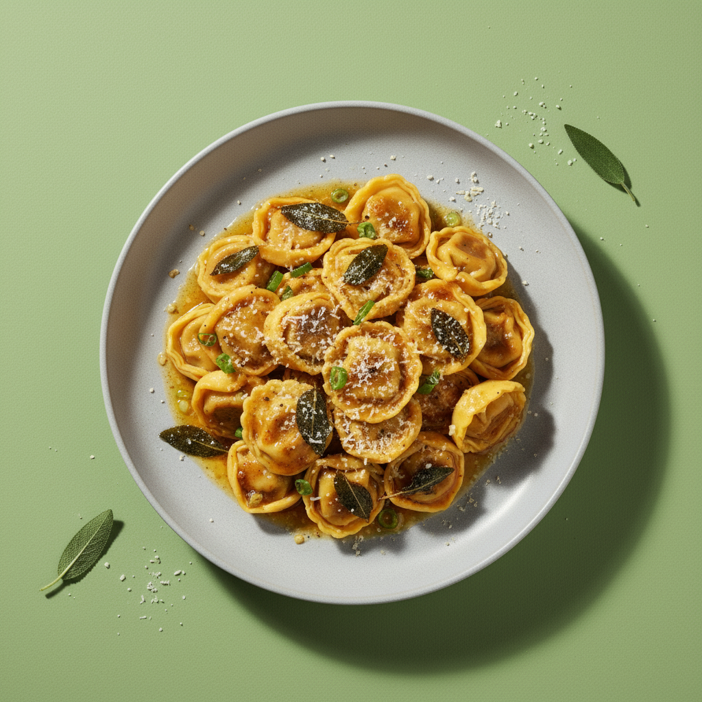 Brown Butter Sage Sauce with Chicken Tortellini