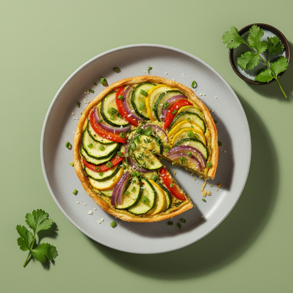 Rustic Zucchini and Vegetable Torte