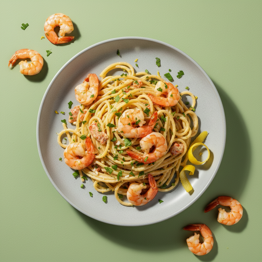 Lemon-Garlic (or White Wine!) Pasta with Shrimp (Gluten-Free Option) (Variation)