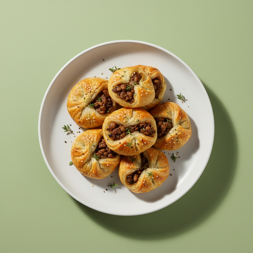 Quick Mushroom and Shallot Burekas