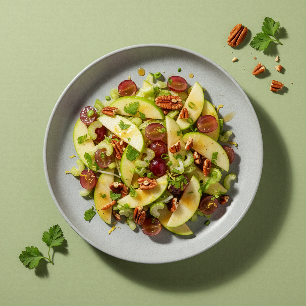 Lighter & Brighter Waldorf Salad with Toasted Pecans & Maple Syrup (Variation)