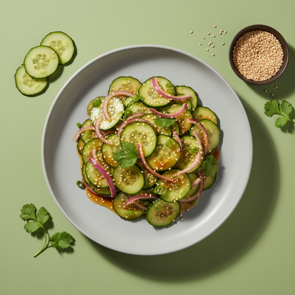 Speedy Asian Cucumber Salad (Vegetarian) (Variation)