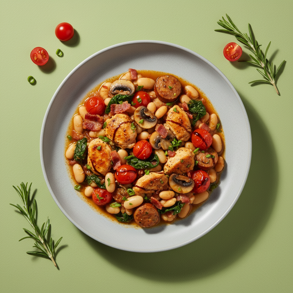 Tuscan-Style Chicken and White Bean Stew (Modified) (Variation)