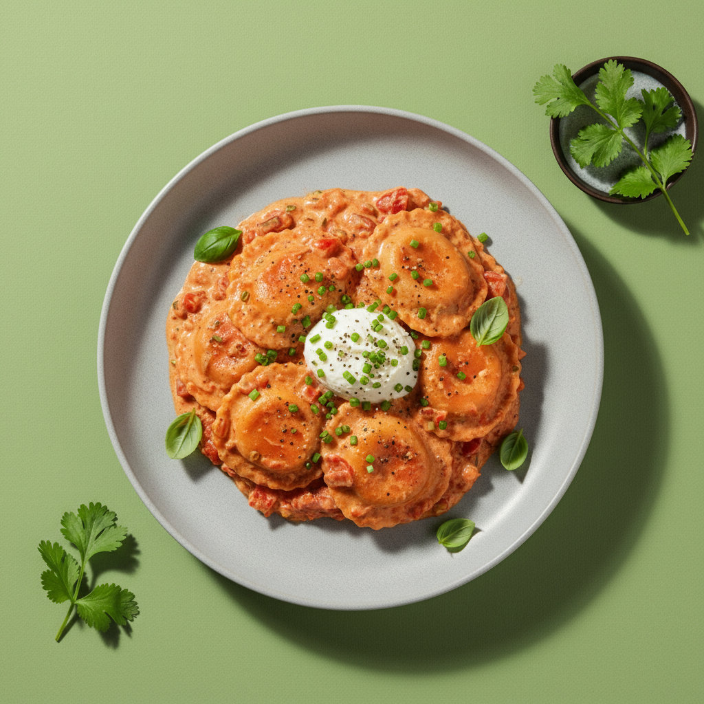 Lobster Ravioli with Homemade Blush Sauce