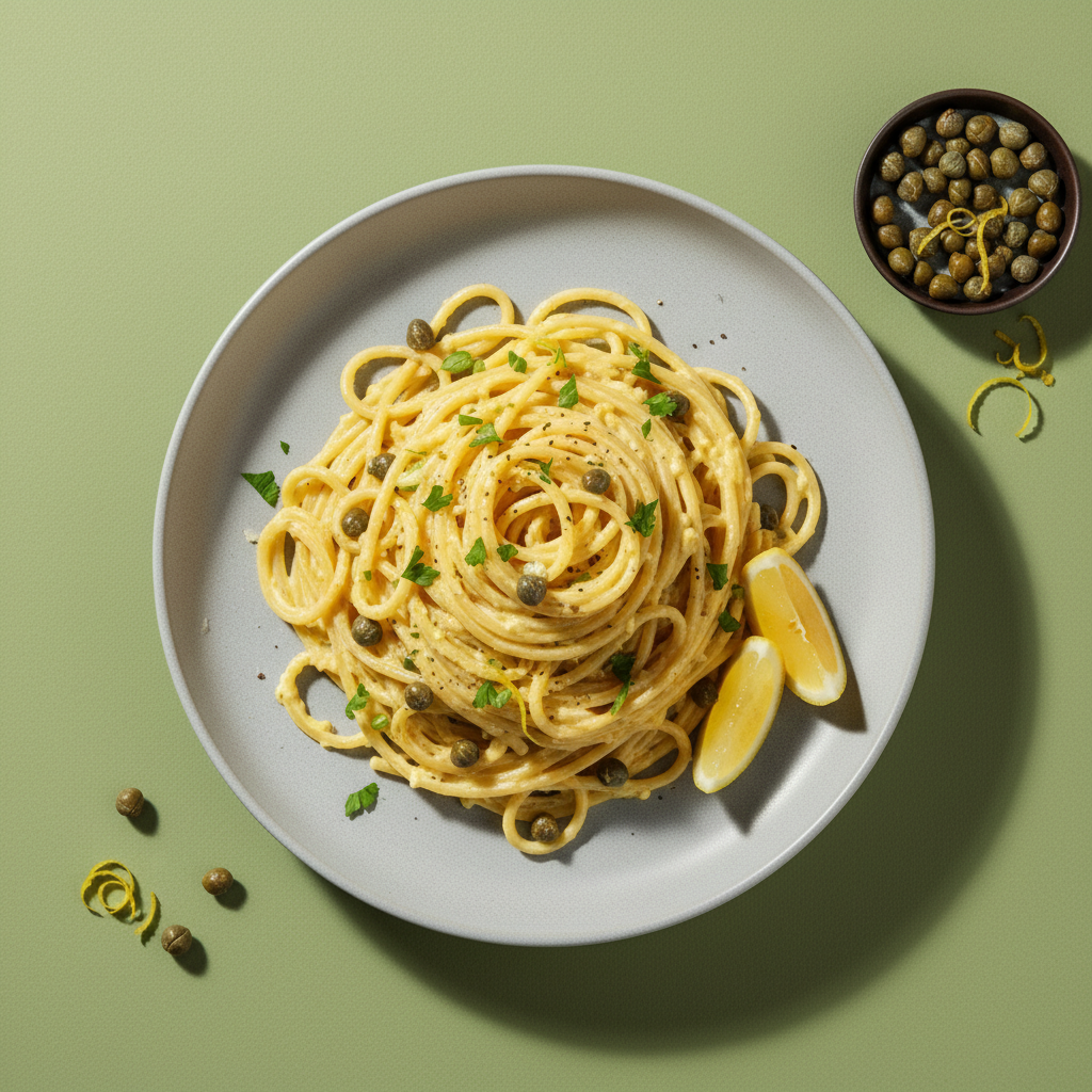 Sorrentine Pasta al Limone with Capers