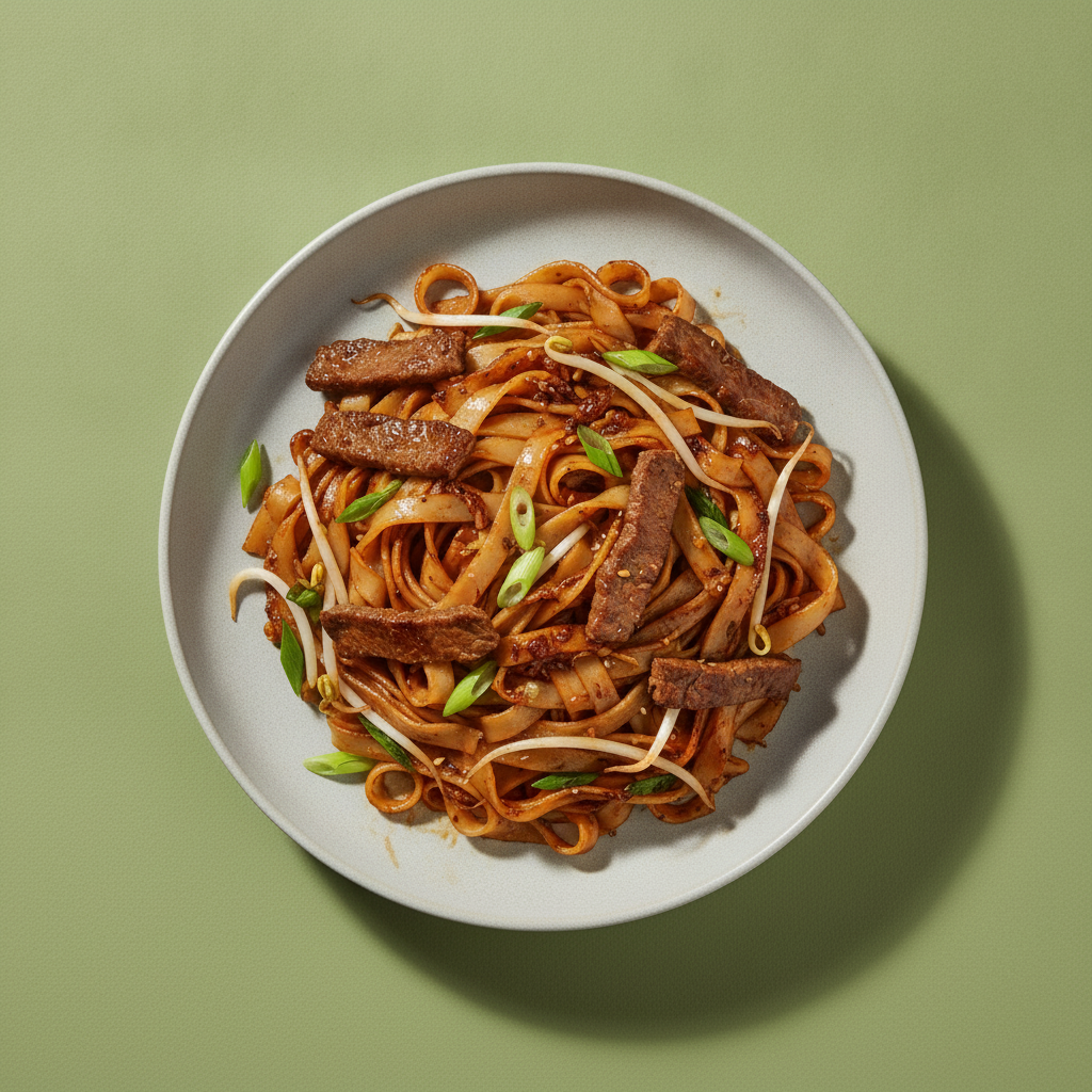 Beef chow fun for two