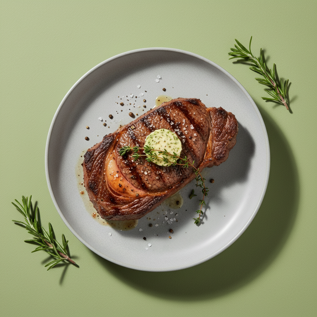 Pan-Seared Ribeye Steak