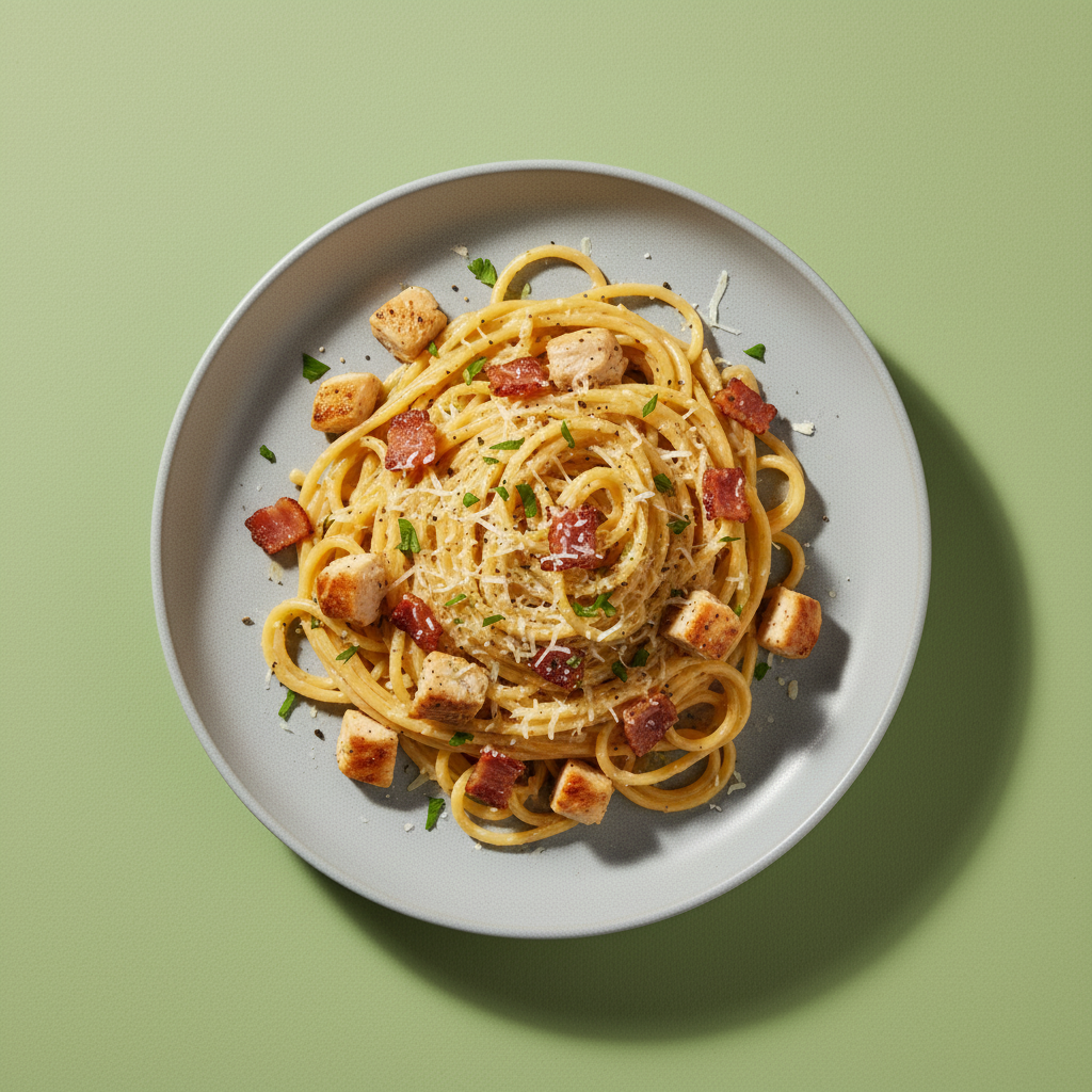 Quick Chicken Carbonara for Two